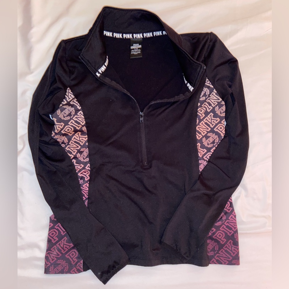 Victoria Sectet pink ultimate half zip up